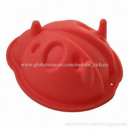 Silicone mini bakeware, ladybug, 11.2x9.4x4.5cm